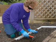 Raking with sight loss