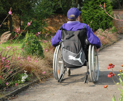 A ramp in the garden