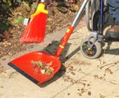 Long-handled dustpan and brush