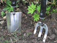 Trowel and fork