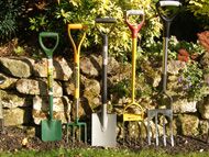 Various gardening tools